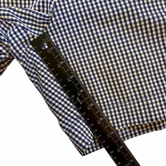 🌷Lands End Fit 2 Navy Blue and White Checkered Gingham Shorts Plus Size 16‎ - Picture 10 of 10
